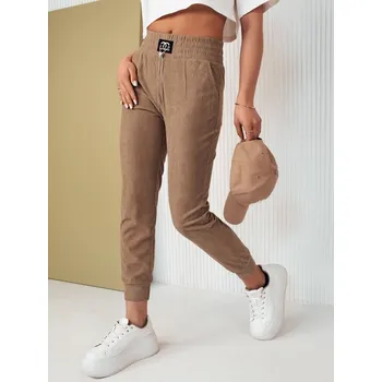 Dámské kalhoty Dámské kalhoty DSTREET DERCY KARAMELOVÁ XL/XXL