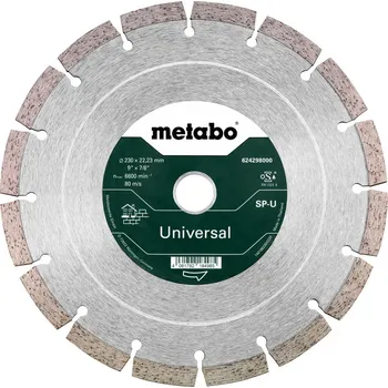 Řezný kotouč Diamantový kotouč Metabo, 230x22,23 mm