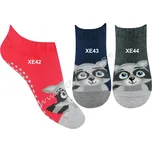 STEVEN Froté ponožky s ABS Steven-134-42 Barva: XE42-červená, Velikost: 29-31(19-20)