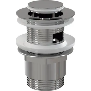 Sifon Alcadrain ALCA A39 umyvadlová výpust 5/4", click-clack, s přepadem, malá zátka, mosaz/chrom
