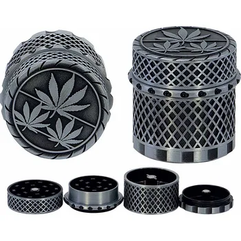 Humidor Remo 11375 Drtič tabáku 4x kov ∅4cm