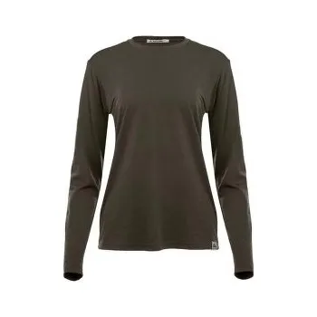 Dámské tričko Aclima LightWool 180 Crewneck Women Tarmac hnědá S