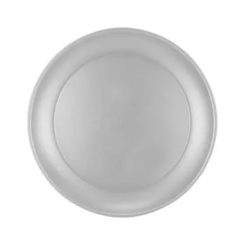 Talíř Plastový talíř stříbrný - Silvestr - 21 cm - 1 ks