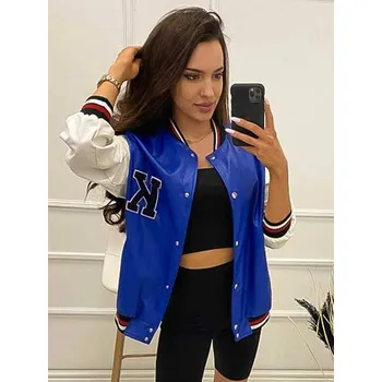 Dámská casual bunda Přechodná sportovní bundička K modrá, VELIKOST UNI ( S, M , L )