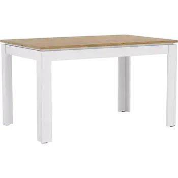 Jídelní stůl Rozkládací stůl VILGO - bílá/dub wotan - SLEVA 3% s kodem radost25