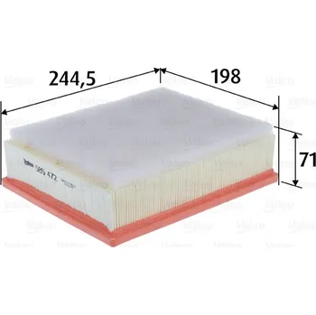 Vzduchový filtr Vzduchový filtr VALEO 585472