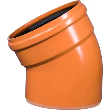 Kanalizační potrubí Koleno kanalizační Wavin PVC-U KGB 30°, DN 315, oranžová