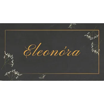 Party nádobí Personal Jmenovka na stůl - Černá Elegance Zvolte množství: od 61 ks a víc