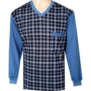Pánské pyžamo Pánský Pyžamový Kabátek FOLTÝN PPKD79 Velikost: XL, Materiál: Mako-úplet