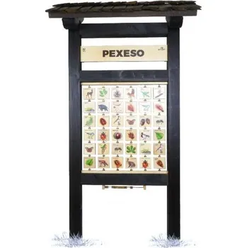 Pexeso Pexeso L Domácí zvířata - edukační tabule venkovní dřevěná