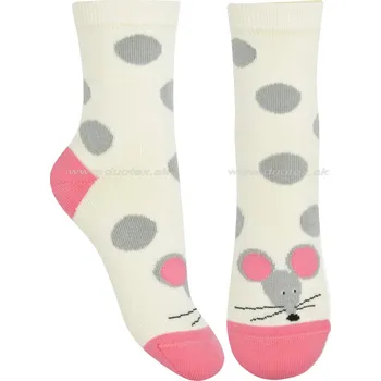 Dívčí oblečení WOLA Dětské ponožky u24.01p-vz.085 Barva: E04, Velikost: 21-23(14-15)