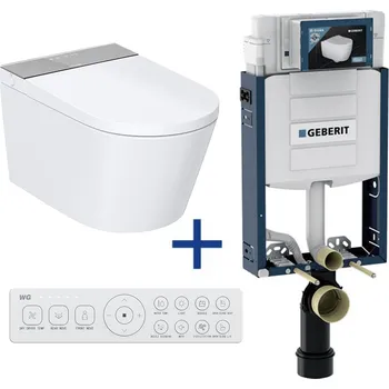 WC sada WATERGATE ADAPTA Basic sprchovací toaleta + GEBERIT KOMBIFIX ECO předstěnový modul WG-AB100_110.302.00.5
