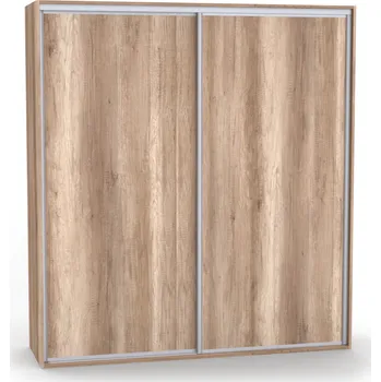 Šatní skříň Dvoudveřová šatní skříň ONYX Dekor: Dub kansas, Šířka: 120 cm, Výška: 240 cm