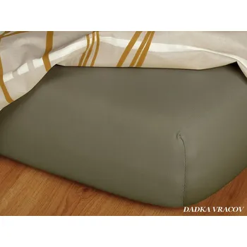 DADKA Vracov | Jerseyové prostěradlo s vysokou gramáží 185 g/m2, 160x200 - opál