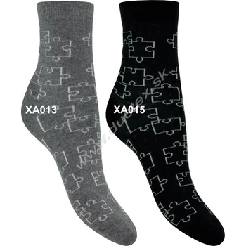 STEVEN Dětské ponožky Steven-084B-013 Barva: XA015-čierna, Velikost: 26-28(17-18)