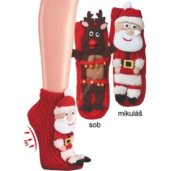 SOCKS4FUN Zimní ponožky W-2244 Barva: sob, Velikost: 20-24(13-16)