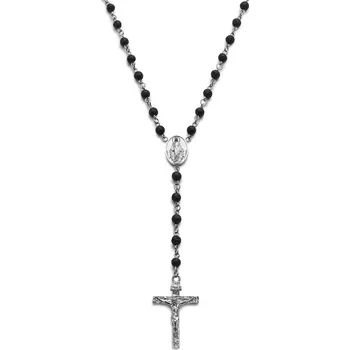 Růženec Varietas | Růženec z chirurgické oceli a lávových kamenů - Trendhim