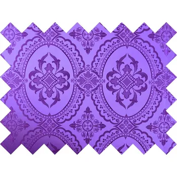 HEDVA ČESKÝ BROKÁT Vzorek brokátu 5x10cm 50749 MEDAILON fialová
