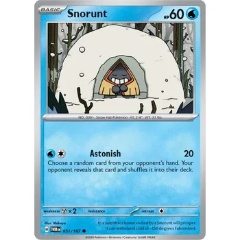 Sběratelská karetní hra Snorunt 051/167 - Twilight Masquerade Typ karty: Non-Holo
