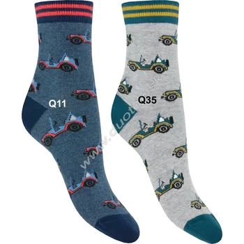 WOLA Dětské ponožky w24.p01-vz.228 Barva: Q11, Velikost: 21-23(14-15)