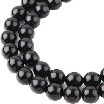 Korálek Manumi české voskové perle 8 mm černé