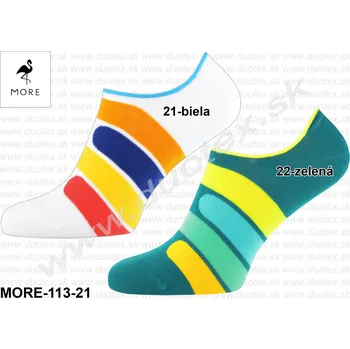 Dámské ponožky MORE Kotníkové ponožky More-098-22 Barva: 22-biela, Velikost: 39-42(26-28)