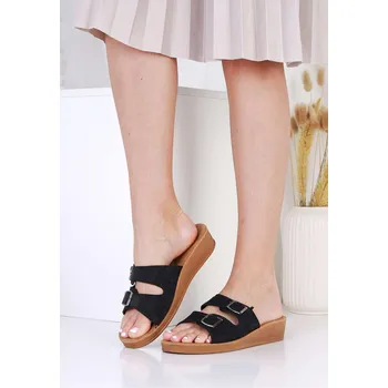 Dámské pantofle Elispoly Pantofle na klínku D01-2 Velikost: 38