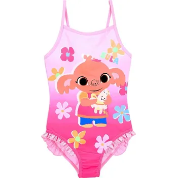 Dívčí plavky SUN CITY Plavky KRÁLÍČEK BING jednodílné růžové, vel. 98