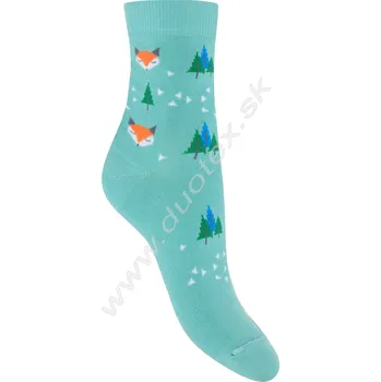 Dívčí oblečení WOLA Vzorované ponožky w44.01p-vz.297 Barva: T27, Velikost: 33-35(22-23)