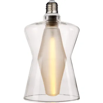 Žárovka Nordlux LED žárovka Cone 4W E27 2700K (čirá) Dekorativní žárovky sklo, hliník IP20 2480032700