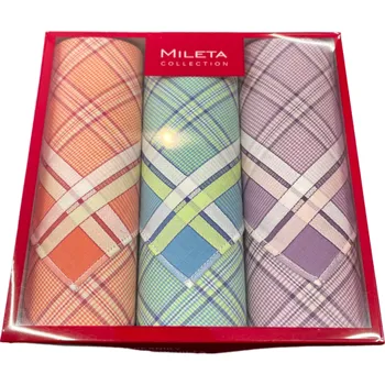 Mileta a.s. Dámský kapesník RED - 3 ks - tmavé barva: tmavé - 3ks