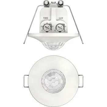 Pohybové čidlo THEBEN 1060200 thePiccola S360-100 DE WH Pohybové čidlo, vnitřní, montáž do stropu, kruhový rozsah detekce 360°, bílé