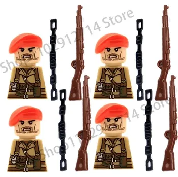 ostatní stavebnice Vojenská stavebnice raketové dělostřelectvo, figurky | styl lego - 066 britská armáda