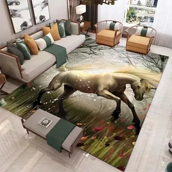 Koberec Moderní dětský koberec s koněm - 19,60 x 90 cm 24 x 36 palců