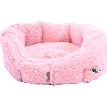 Pelíšek pro psa Samohýl Exclusive Pelech plyš Ruby růžová 8hranný Velikost: 45cm