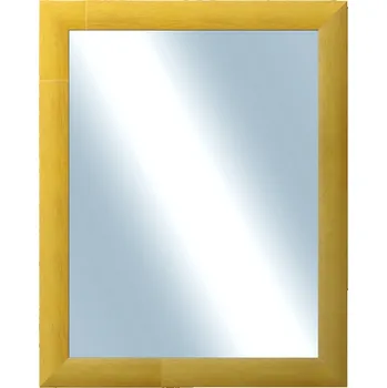 Zrcadlo DANTIK - Zarámované zrcadlo - rozměr s rámem cca 40x50 cm z lišty LEDVINKA žlutá (1439)