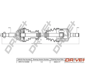 Poloosa kola Hnací hřídel Dr!ve+ DP2110.10.0292