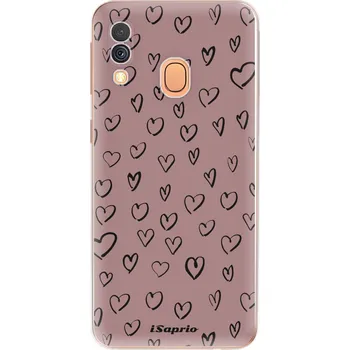 Odolné silikonové pouzdro iSaprio - Heart Dark - Samsung Galaxy A40