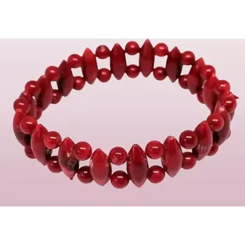 Náramek Korálový náramek skládaný – široký cca 1 cm, stylový doplněk