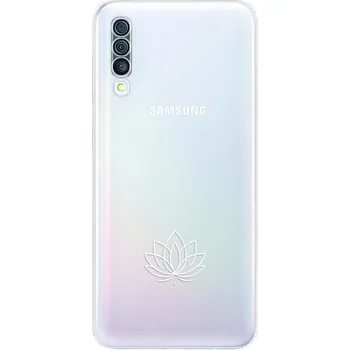 Telefonní příslušenství Odolné silikonové pouzdro iSaprio - čiré - Lotos - Samsung Galaxy A50
