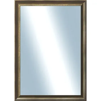 Zrcadlo DANTIK - Zarámované zrcadlo - rozměr s rámem cca 50x70 cm z lišty Ferrosa bronzová (3143)