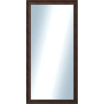 Zrcadlo DANTIK - Zarámované zrcadlo - rozměr s rámem cca 50x100 cm z lišty KOSTELNÍ malá hnědá (3165)