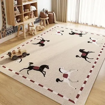 Koberec Dětský protiskluzový koberec do pokoje | styl animované postavičky, ABC, cirkus - F,140 x 200 cm