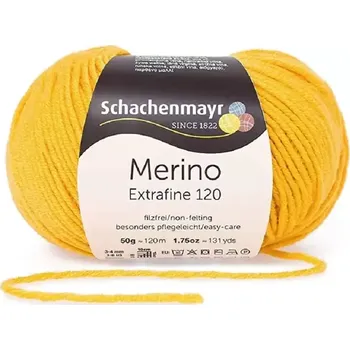 Schachenmayr Merino extrafine 120 Medová 10123 (Příze Merino extrafine 120 Medová 10123)