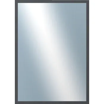 Zrcadlo DANTIK - Zarámované zrcadlo - rozměr s rámem cca 50x70 cm z lišty KASETTE šedá (2758)