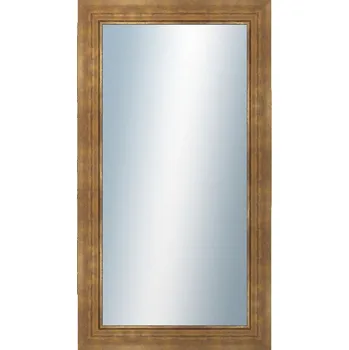 Zrcadlo DANTIK - Zarámované zrcadlo - rozměr s rámem cca 50x90 cm z lišty TRITON široký zlatý (2952)
