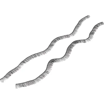Dekorační polotovar řasy, barva 4 (8 mm) černá