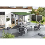 Sunfun Kazetová markýza Elba, antracitová/zelená, šířka: 3,5 m, výsuv: 3 m 353GMOVER549