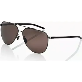Sluneční brýle PORSCHE DESIGN Sunglasses P´8968 Sluneční brýle pilotky černošedé s hnědými polarizovanými skly (Puristické pánské designové sluneční brýle v klasickém stylu pilotky. Vyrobeno z lehkého titanu a high-tech polyamidu RXP®.)