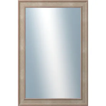 Zrcadlo DANTIK - Zarámované zrcadlo - rozměr s rámem cca 40x60 cm z lišty TOOTH malá stříbrná (3162)